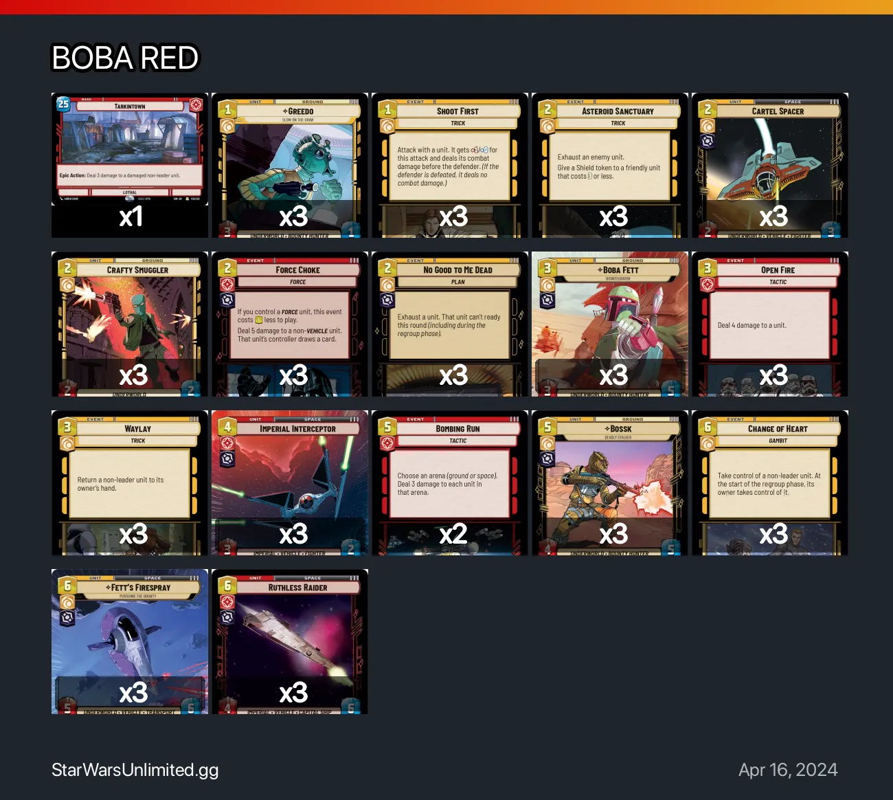 BOBA RED | StarWarsUnlimited.gg