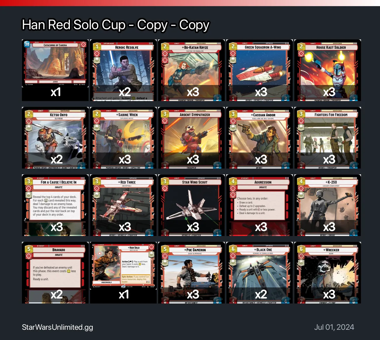 Han Red Solo Cup - Copy - Copy | StarWarsUnlimited.gg